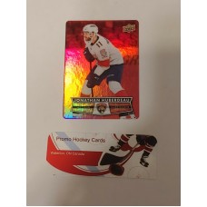 DC-25 Jonathan Huberdeau Red Parallel Die Cut Set 2021-22 Tim Hortons UD Upper Deck 